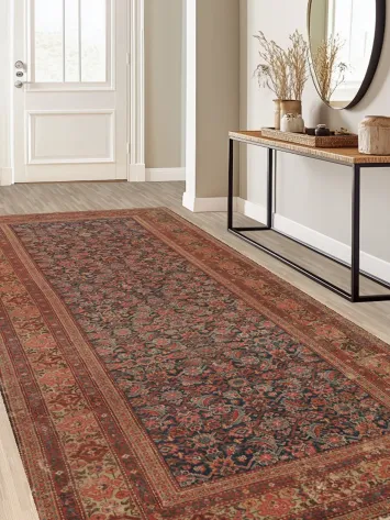 Pre-1900 Antique Vegetable Dye Sultanabad Persian Area Rug 6x13