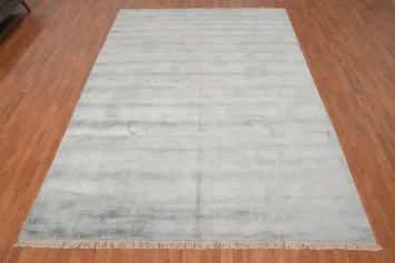 Contemporary Textured Gray Area Rug 8x11 for Modern Living Spaces