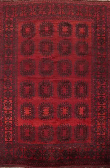 Handmade Geometric Balouch Oriental Area Rug 9x11
