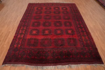 Handmade Geometric Balouch Oriental Area Rug 9x11