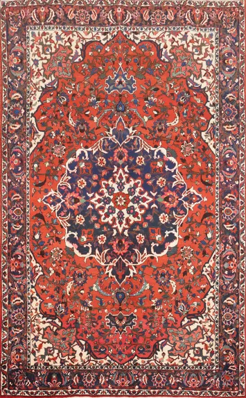 Vegetable Dye Bakhtiari Persian Area Rug 7x10