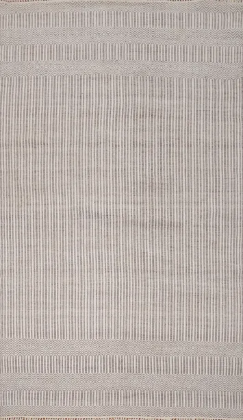 Striped Wool Handmade Kilim Area Rug 5x8