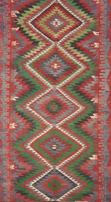 Vegetable Dye Kilim Handmade Area Rug 5x9