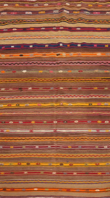 Vegetable Dye Kilim Turkish Area Rug 5x9