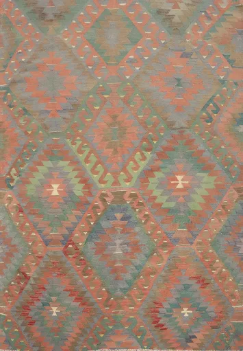 Vegetable Dye Kilim Turkish Rug 5x7
