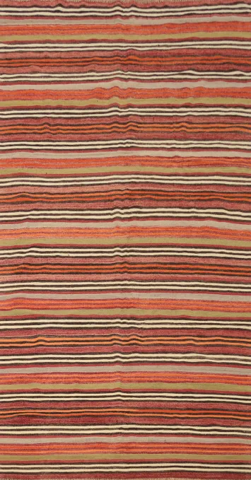 Vegetable Dye Kilim Turkish Area Rug 5x10