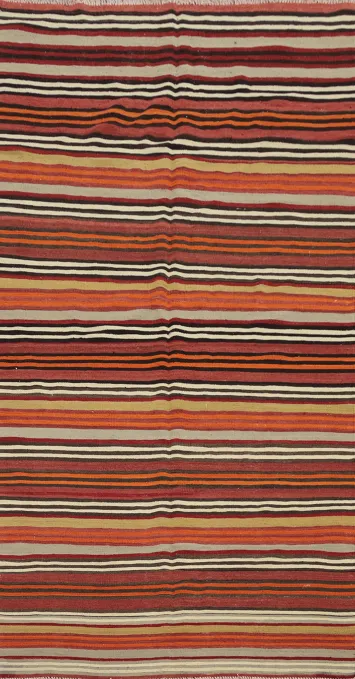 Vegetable Dye Kilim Turkish Area Rug 5x10