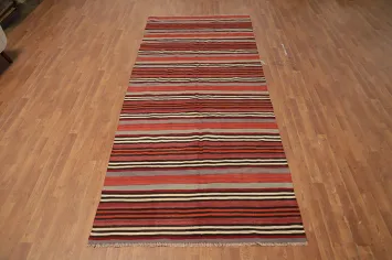 Handwoven Kilim Vegetable Dye Area Rug 5x11