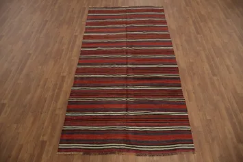 Vegetable Dye Kilim Turkish Area Rug 5x10