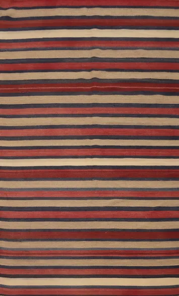 Vegetable Dye Kilim Turkish Area Rug 5x8