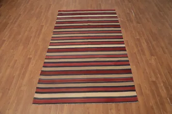 Vegetable Dye Kilim Turkish Area Rug 5x8