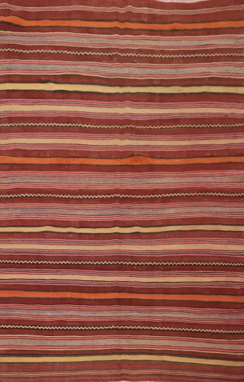 Vegetable Dye Kilim Turkish Rug 5x7