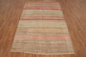 Vegetable Dye Kilim Turkish Area Rug 6x9