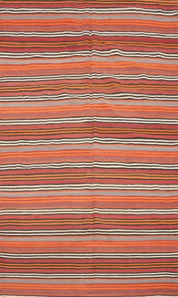 Energize Your Space with This Multicolor Kilim Area Rug 5x8