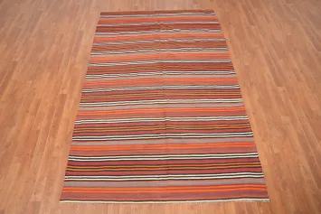 Energize Your Space with This Multicolor Kilim Area Rug 5x8
