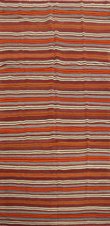 Vegetable Dye Kilim Turkish Area Rug 5x11