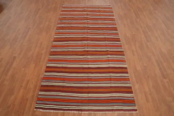 Vegetable Dye Kilim Turkish Area Rug 5x11