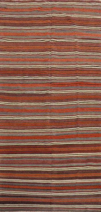 Handmade Kilim Vegetable Dye Area Rug 5x12