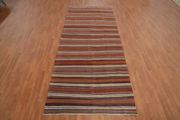 Handmade Kilim Vegetable Dye Area Rug 5x12
