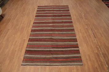Vegetable Dye Kilim Turkish Area Rug 5x10