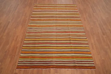 Vegetable Dye Kilim Turkish Area Rug 5x8