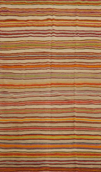 Vegetable Dye Kilim Turkish Area Rug 5x8