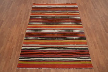 Vegetable Dye Kilim Turkish Area Rug 5x7
