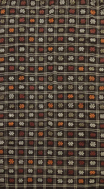 Vegetable Dye Kilim Geometric Wool Area Rug 5x9