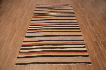Vegetable Dye Kilim Turkish Area Rug 5x8