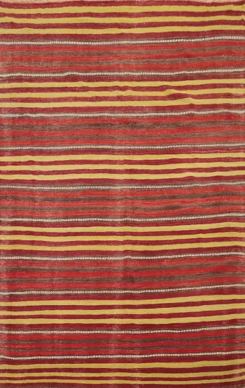 Eye-Catching Multicolor Stripes Kilim Area Rug 6x8 for Any Room