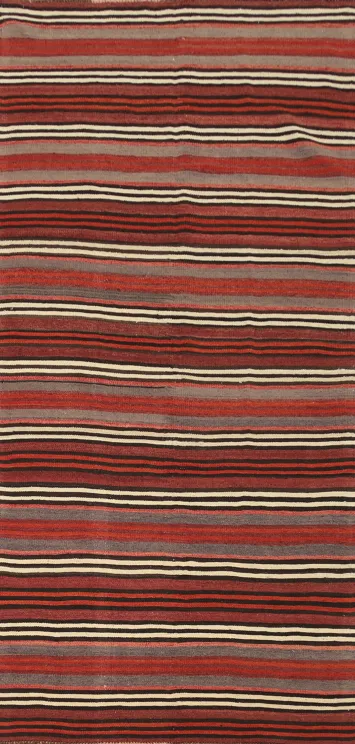 Striped Kilim Area Rug 5x10 Perfect for Cozy Living Spaces