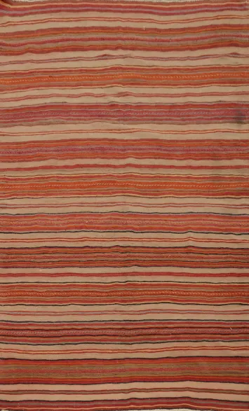Vegetable Dye Kilim Turkish Area Rug 5x8