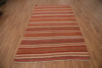 Vegetable Dye Kilim Turkish Area Rug 5x8