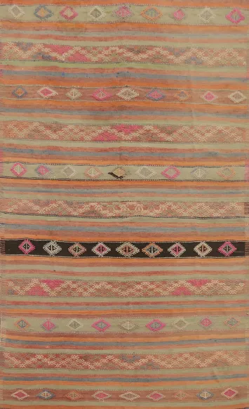 Vibrant Geometric Kilim Area Rug 6x9 for a Bold Statement