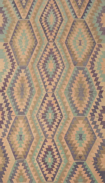 Vegetable Dye Kilim Turkish Area Rug 6x10