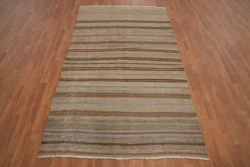 Vegetable Dye Kilim Turkish Area Rug 5x8