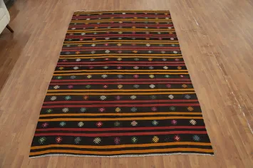 Vegetable Dye Kilim Turkish Area Rug 6x10