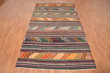 Vegetable Dye Kilim Turkish Area Rug 6x10