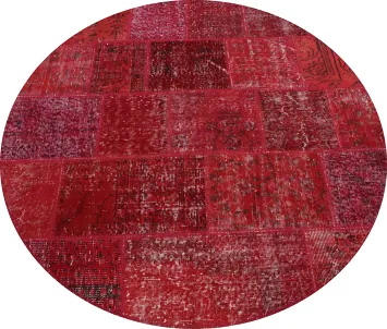 Unique Red Round Area Rug 5x5 Elevate Your Home with Bold Patterns