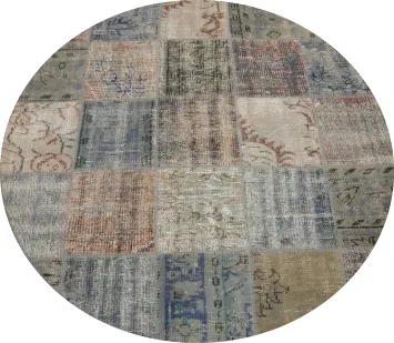 Chic and Eclectic Patchwork Round Area Rug 5x5 for Sophisticated Spaces