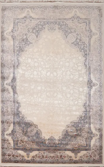 Luxurious Tabriz Area Rug 7x10 with Delicate Floral Motifs