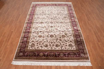 Traditional Floral Tabriz Turkish Area Rug 7x10