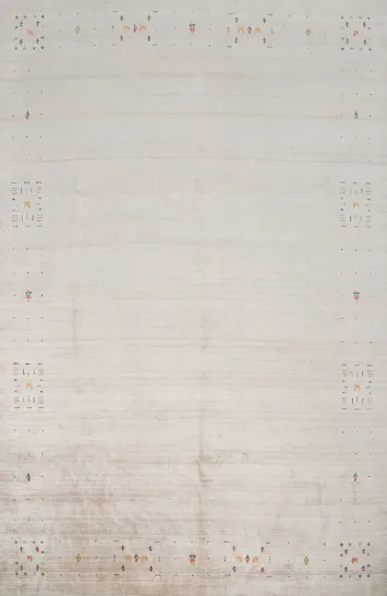 Handmade Silk Gabbeh Large Area Rug 9x12