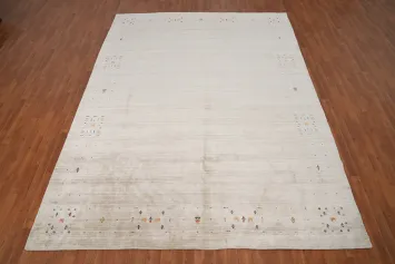 Handmade Silk Gabbeh Large Area Rug 9x12