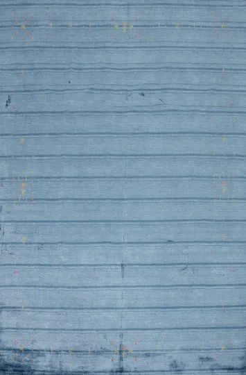 Handmade Blue Silk Gabbeh Area Rug 8x10