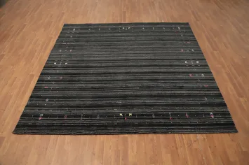 Square Wool Gabbeh Oriental Area Rug 8x8