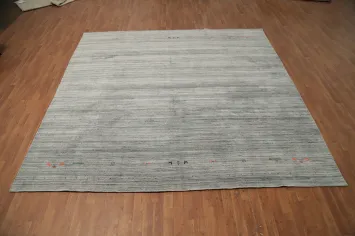 Square Wool Gabbeh Oriental Area Rug 10x10