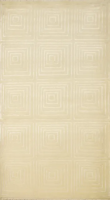 Modern Geometric Nepalese Rug 3x5 for Contemporary Living Rooms