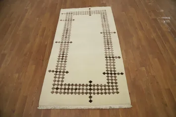 Geometric Nepalese Oriental Rug 3x5