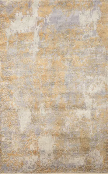 Abstract Earth Tone Modern Rug 5x7 with Subtle Warm Elegance